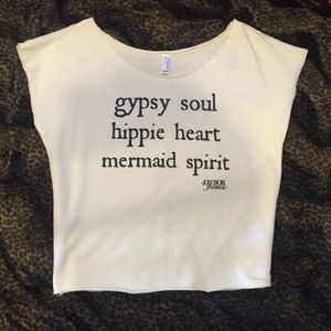 Next Level Apparel Graphic Crop Top